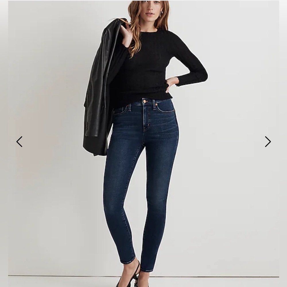 Madewell 10inch High-Rise Skinny Jeans Blue New with Tags